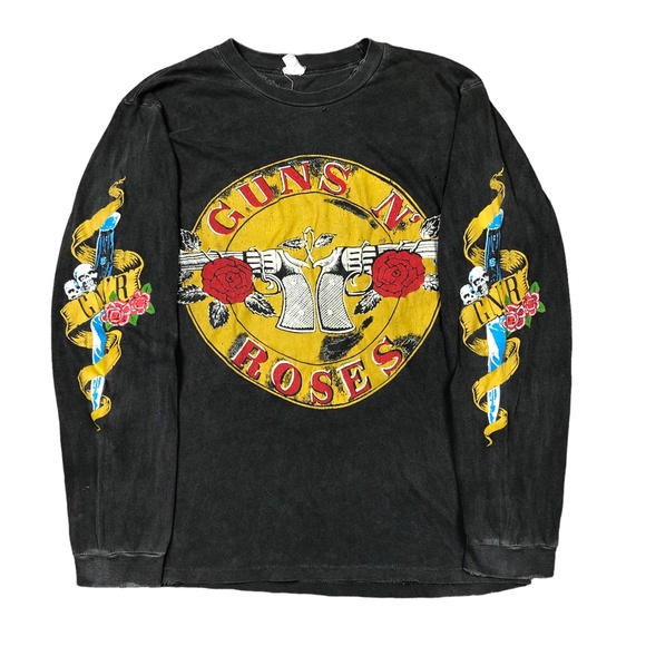 Guns N Roses Madeworn Distressed Single Stitch Long Sleeve T Shirt Medium - Picture 1 of 14